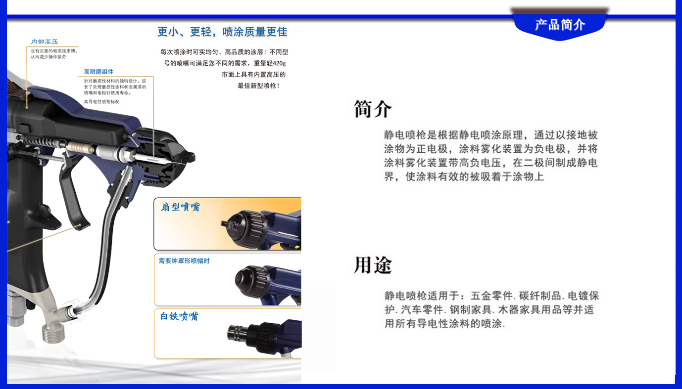 靜電噴槍簡(jiǎn)介及用途