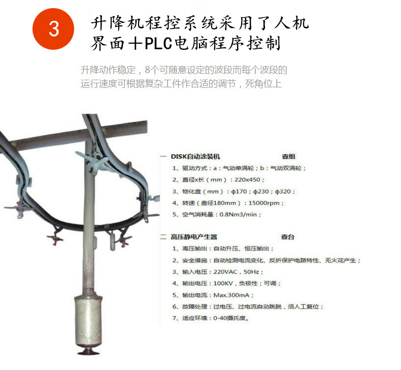 五金零件油漆靜電噴槍