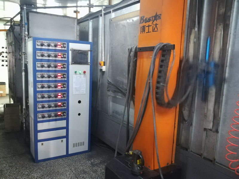 安全鞋鋼包頭自動靜電噴粉涂裝線